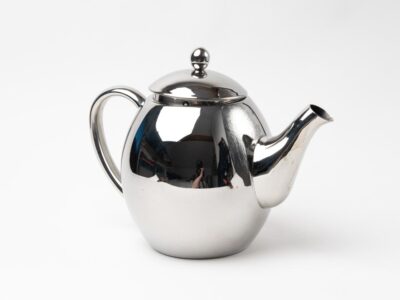 Insulated Mirror Silver Teapot 8-10 cup