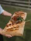 Large Wooden Sharing Board with feet