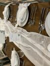 White Cotton Muslin Table Runner