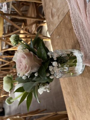 Blush Cotton Muslin Table Runner